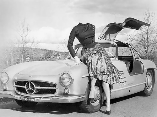 Шаблон для фотомонтажа - мерседес 60-х