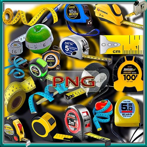 Png на прозрачном фоне - Строительные рулетки